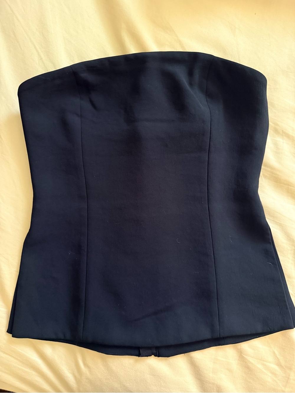 Aritzia Strapless Black Corset-Style Women's Top
